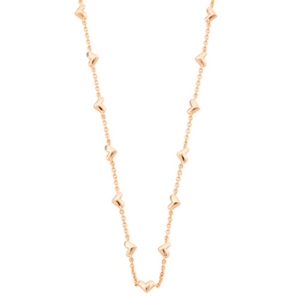 Kendra Scott Jewelry - Kendra Scott Haven Rose Gold Heart Strand Necklace New